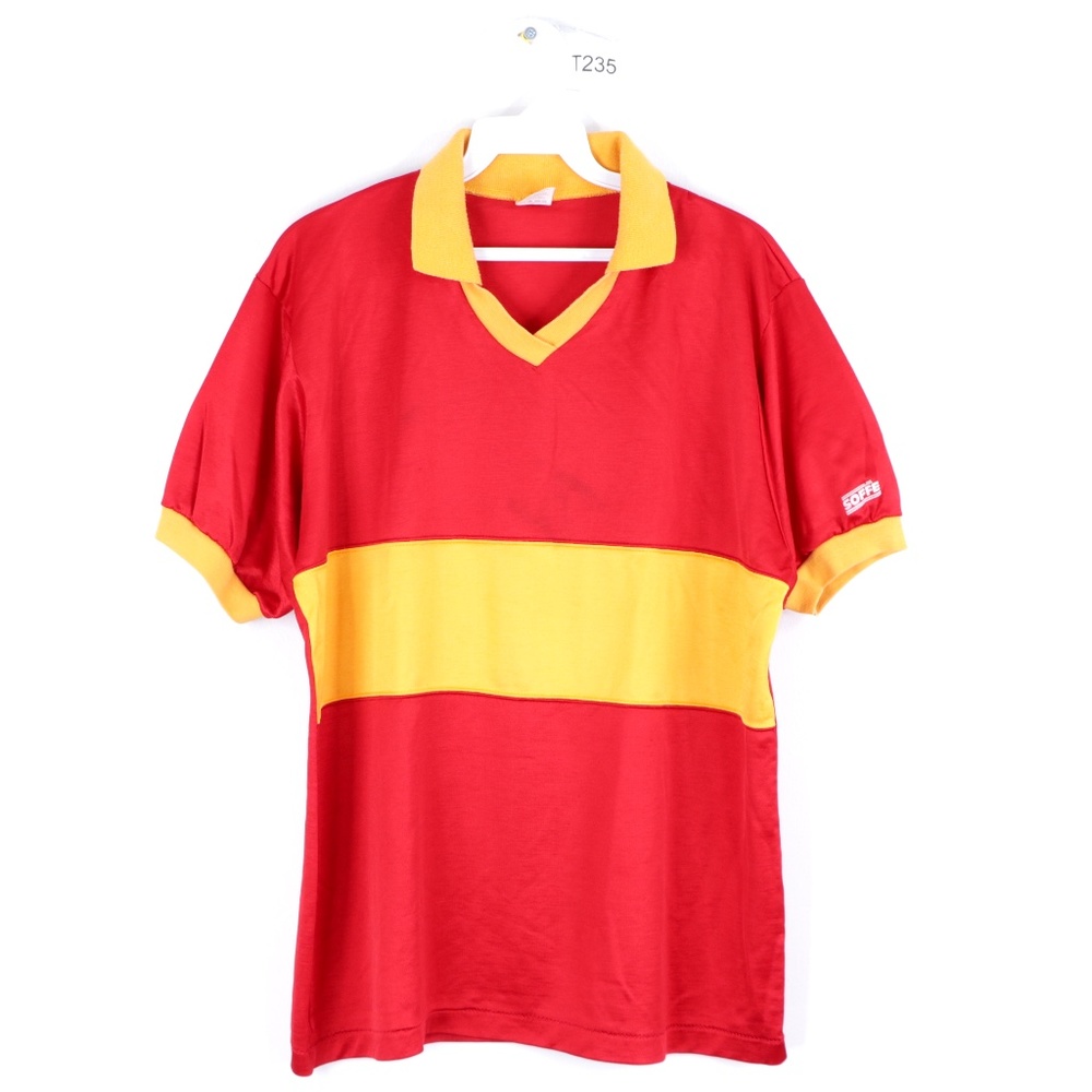 80s Soffe Mens XL Color Block Roma Soccer Jersey